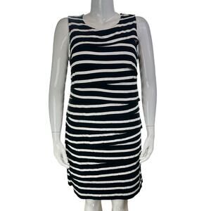 Alfani Striped Bandage Dress Sleeveless Stretch Size 2X Black White